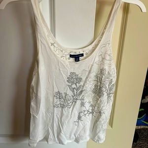 American eagle flower tank top